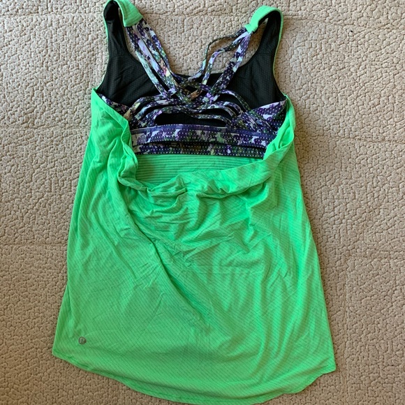 lululemon athletica Tops - LULULEMON floral sport white multi sports bra tank
